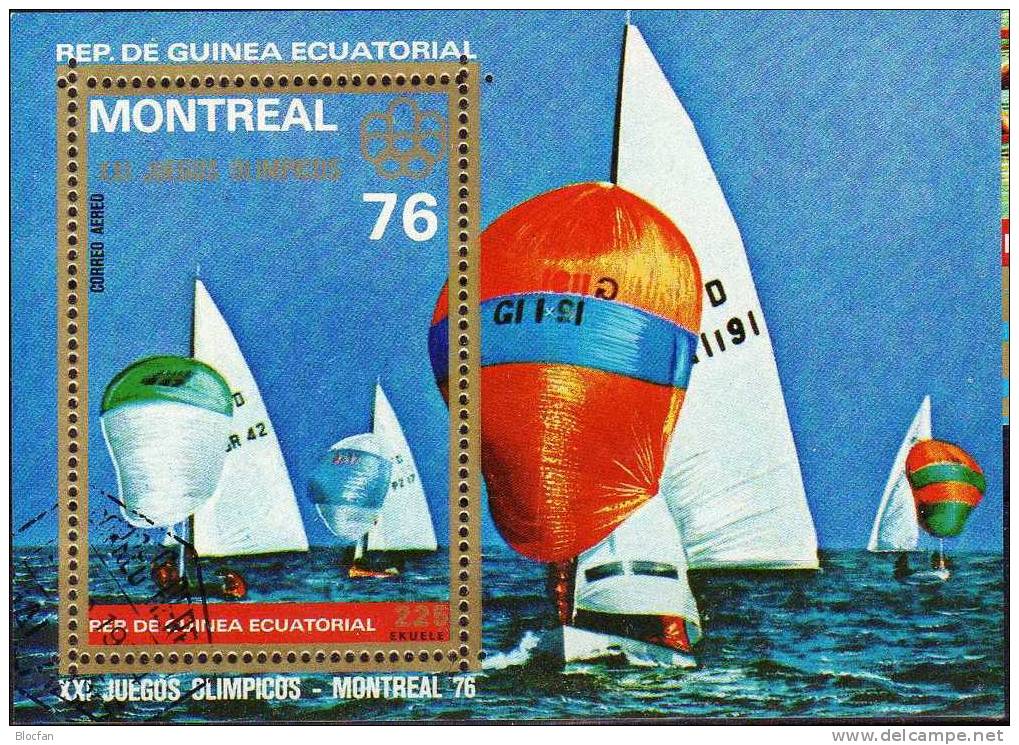 Wassersport Kajak Guinea Äquatorial Block 209 Plus 210 O 3€ - Estate 1976: Montreal