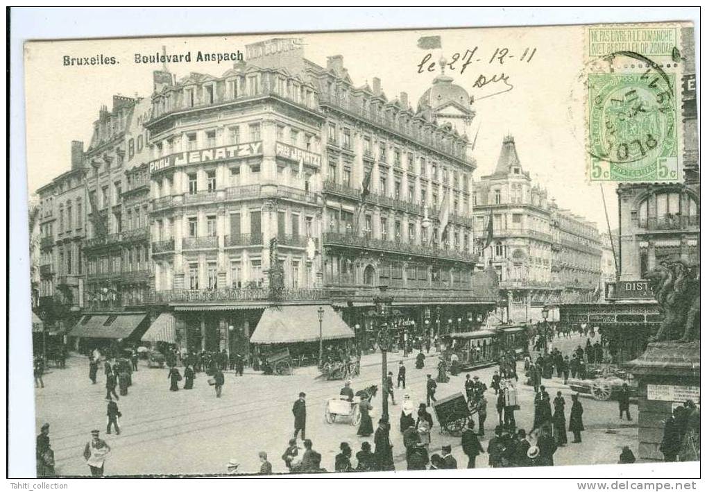 BRUXELLES - Boulevard Anspach - Avenues, Boulevards