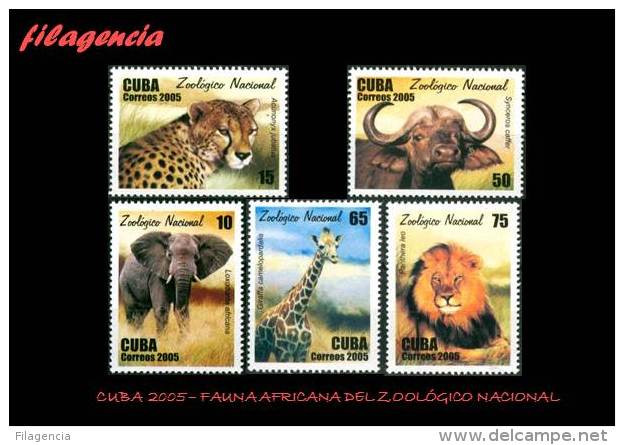 AMERICA. CUBA MINT. 2005 FAUNA DEL JARDÍN ZOOLÓGICO NACIONAL - Unused Stamps