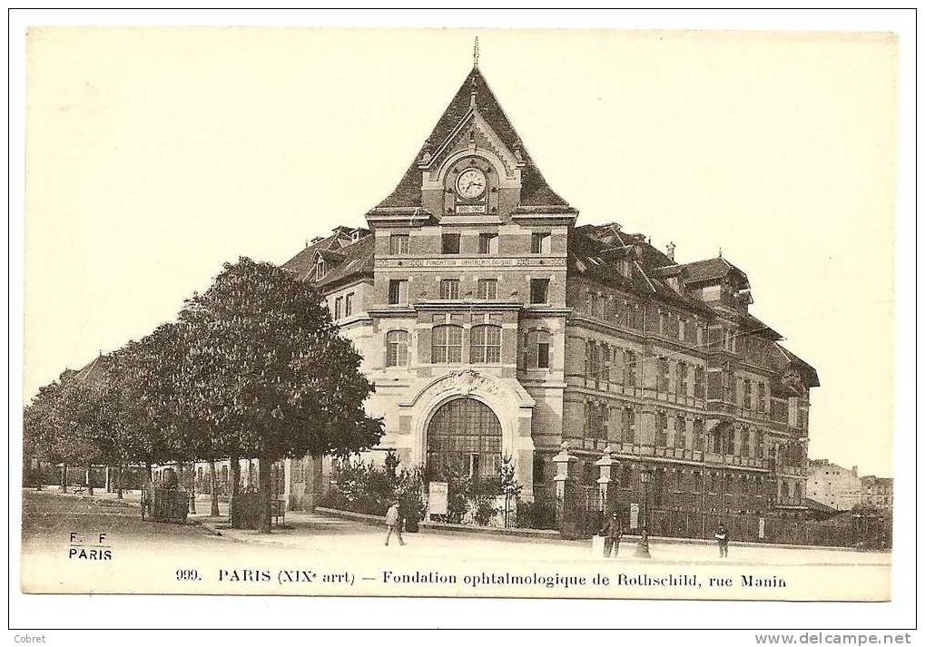 PARIS - Fondation Ophtalmologique De Rothschild, Rue Manin - Arrondissement: 19