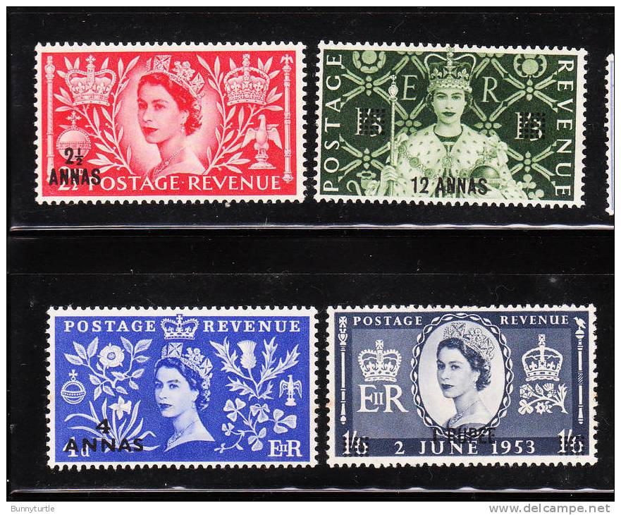 Oman 1953 Coronation Issue Omnibus MLH - Omán