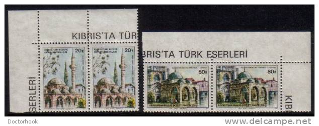 TURKEY--NORTHERN CYPRUS   Scott #  46-9**  VF MINT NH Pairs - Nuovi