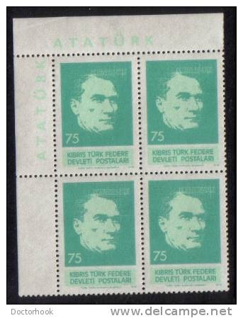 TURKEY--NORTHERN CYPRUS   Scott #  63-5**  VF MINT NH Inscr. BLK 4 - Nuovi