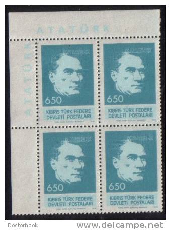 TURKEY--NORTHERN CYPRUS   Scott #  63-5**  VF MINT NH Inscr. BLK 4 - Unused Stamps