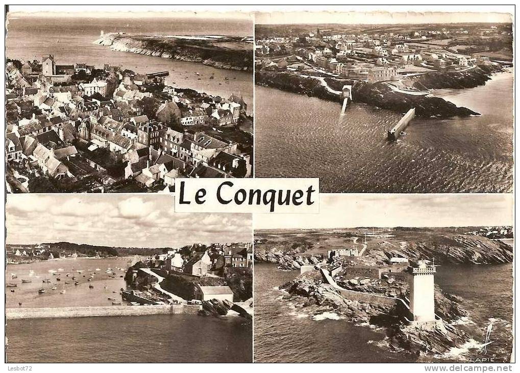 Cpsm, Le Conquet (Finistère), Multivues - Le Conquet