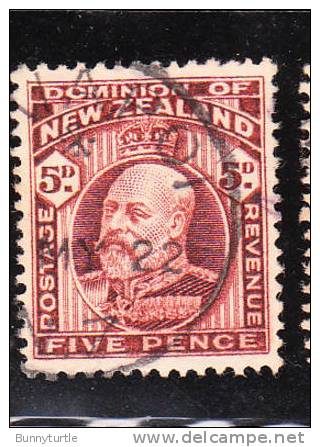 New Zealand 1909-12 Edward VII 5p Used - Used Stamps