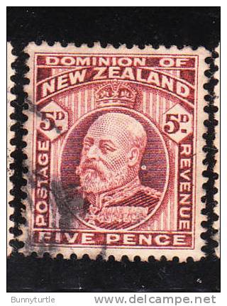 New Zealand 1909-12 Edward VII 5p Used - Usados