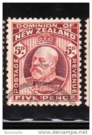New Zealand 1909-12 Edward VII 5p Used - Usati