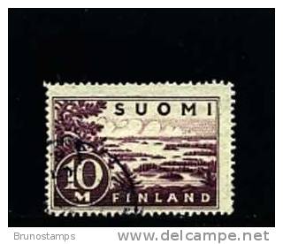 FINLAND - 1930  10 M.  LAKE  FINE USED - Used Stamps