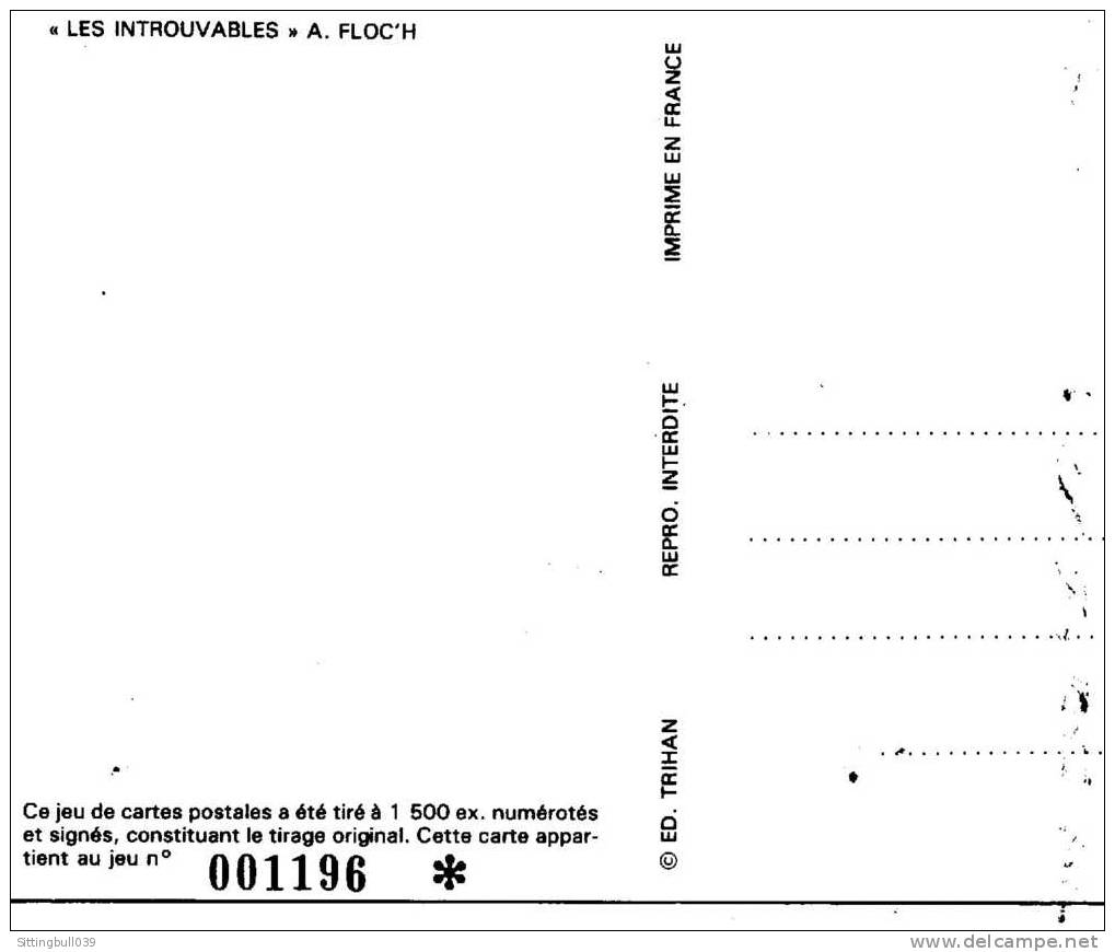 ASTERIX DANS LES NOUVEAUX INTROUVABLES. SERIE DE 8 CP DESSINEES PAR A. FLOC'H. COFFRET. TIRAGE LTE NTE SIG. ED. TRIHAN - Postcards