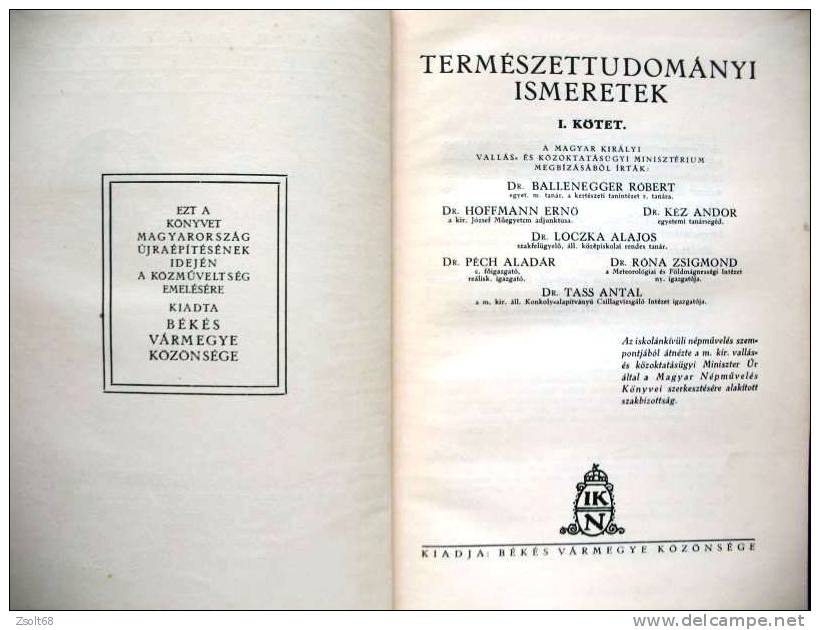 NATURAL SCIENCE  - ENCYCLOPAEDIA  I-II.   1937.  ( Hungarian Language ) - Encyclopédies