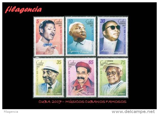 AMERICA. CUBA MINT. 2007 MÚSICOS CUBANOS FAMOSOS - Nuevos