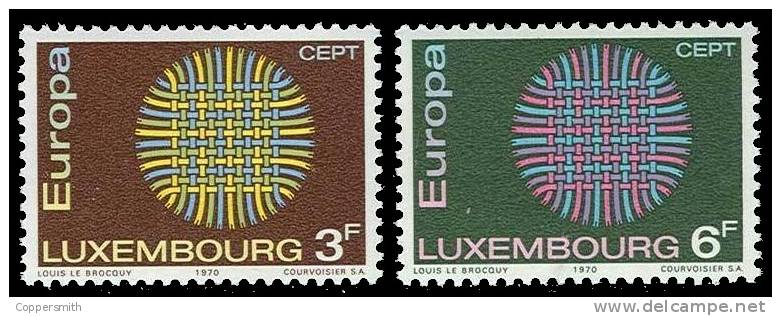 (004) Luxembourg  Europa 1970 / Network / Flechtwerk  ** / Mnh  Michel 807-08 - Nuevos