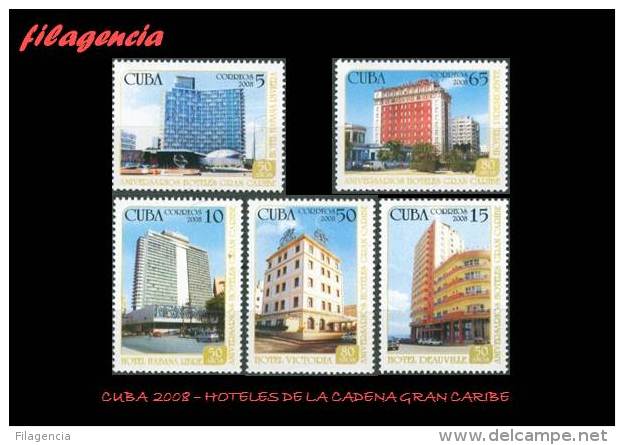 AMERICA. CUBA MINT. 2008 HOTELES DE LA HABANA. CADENA GRAN CARIBE - Ungebraucht