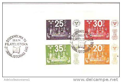 28656)lettera Svedese F.d.c. Filatelica Con 25 Ore+ 30 Ore+ 35 Ore+ 20ore  + Annullo - FDC