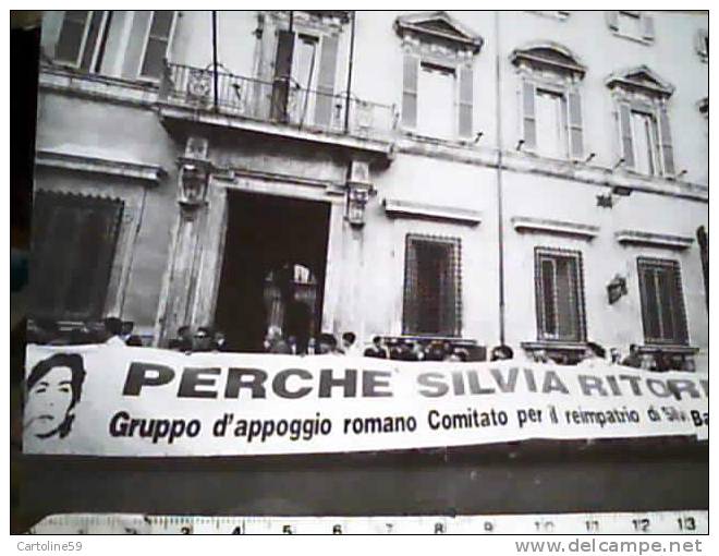 PRIGIONIERA POLITICA SILVIA BARALDINI CORTEO PRO RIMPATRIO A ROMA  ALAZZO PARLAMENTO  N1994   BZ1544 - Prigione E Prigionieri