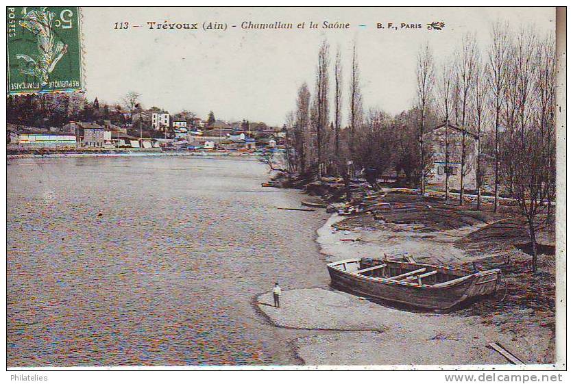 TREVOUX  CHAMALLAN  ET LA SAONE 1912 - Trévoux