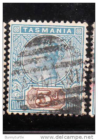 Tasmania 1892-99 Queen Victoria 5p Used - Used Stamps