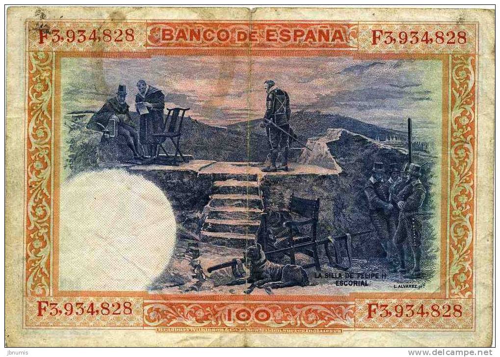 Espagne Spain 100 Pesetas 1° De Julio De 1925 (1936) P69c - 100 Peseten