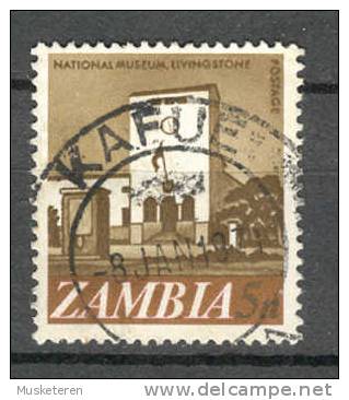 Zambia 1968 Mi. 42  5 N National Museum Livingstone Deluxe KAFUE Cancel ! - Zambie (1965-...)