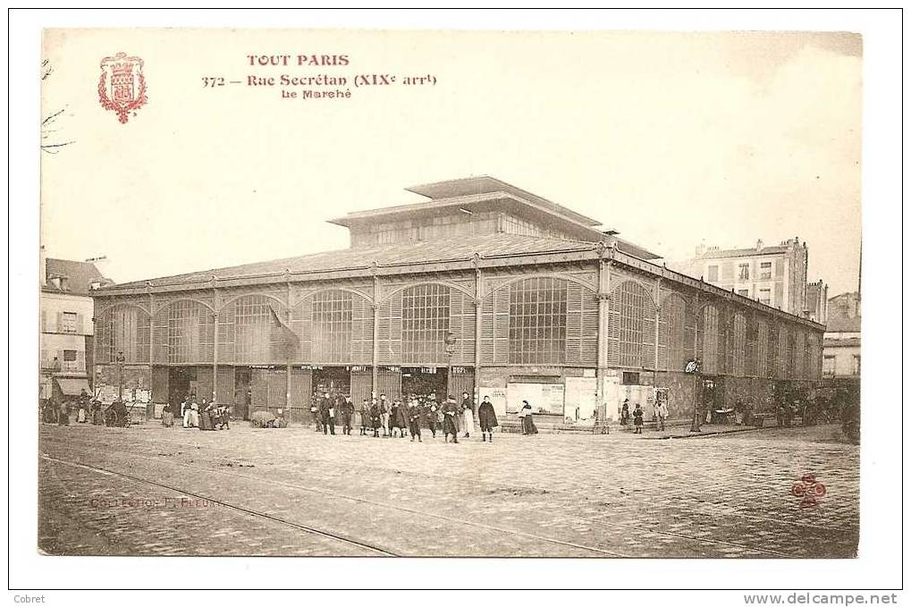 PARIS - Rue Serétan, Le Marché - District 19