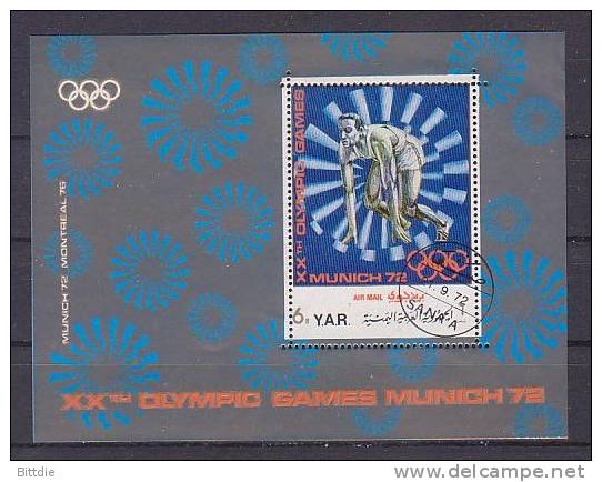 Olympia´72, Rep.Jemen Bl.175 , O  (353)* - Winter 1972: Sapporo