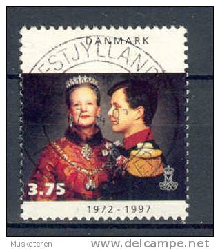 Denmark 1997 Mi. 1143  3.75 Kr 25th Year Of Reign Of Regentschaft Von Queen Margrethe II Deluxe Cancel !! - Usado