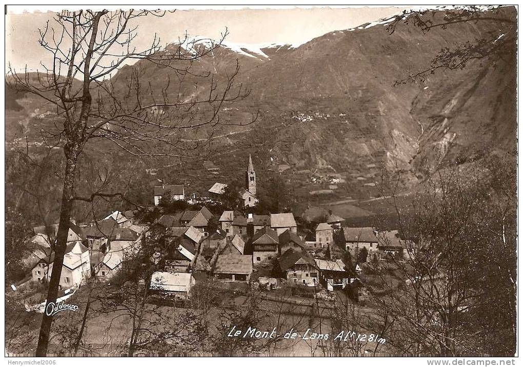 Le Mont De Lans , Ed Oddoux Grenoble Vers Bourg D´oisans - Bourg-d'Oisans