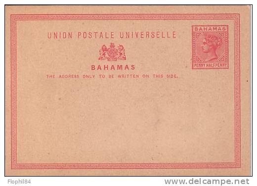 BAHAMAS-ENTIER POSTAL NEUF-SUPERBE - Bahamas (1973-...)