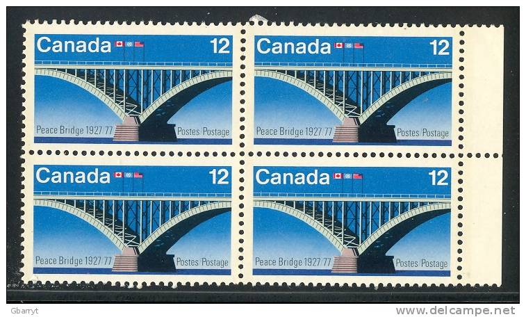 Canada Scott # 737MNH VF Block Of 4 - Blokken & Velletjes