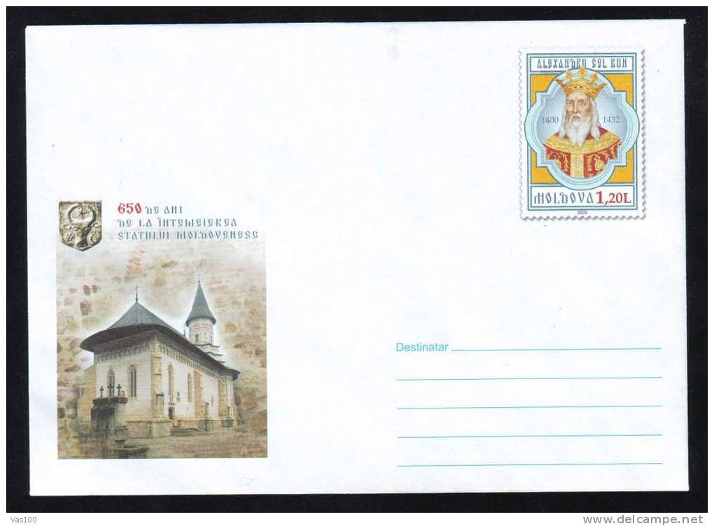 Prince Alexandru Cel Bun,2009  Entier Postaux Cover Moldova,Moldavie. - Moldova