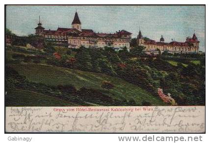 AUSTRIA - VIENNA-005 - GRUSS VOM HOTEL-RESTAURANT KAHLENBERG BEI WIEN - WIEN - 1906 - Sonstige & Ohne Zuordnung