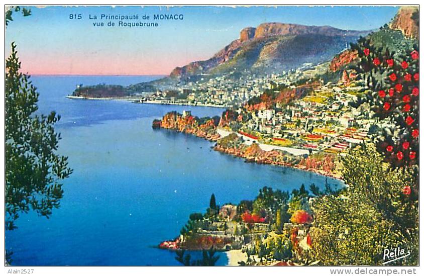 La Principauté De MONACO - Vue De Roquebrune (Rella, N° 815) - Autres & Non Classés