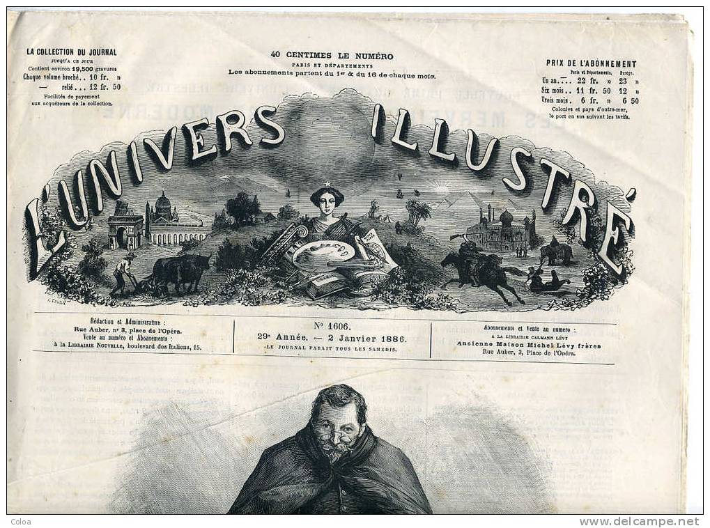 Calendrier Illustré 1886 - Magazines - Before 1900