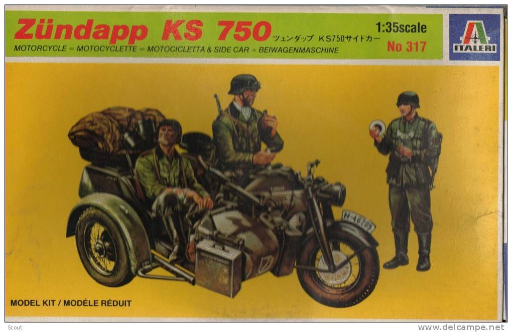 ITALERI ZUNDAPP KS 750 No 317 Scala 1:35 - Vehículos Militares