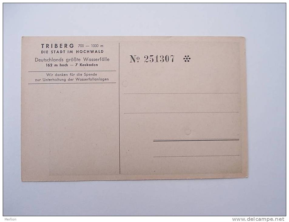 Triberg -Triberger Wasserfall - Serial Number : No 251307  VF  - 1930-  VF D52713 - Triberg