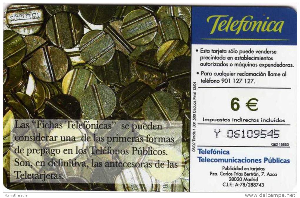 Tarjeta Telefonica : Fichas Telefonicas : Telefono De Fichas 1964-1975 - Sellos & Monedas