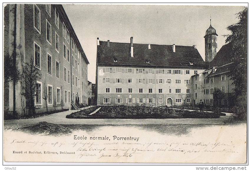 Suisse --- PORRENTRUY --- Ecole Normale -- 1902 -- - Porrentruy