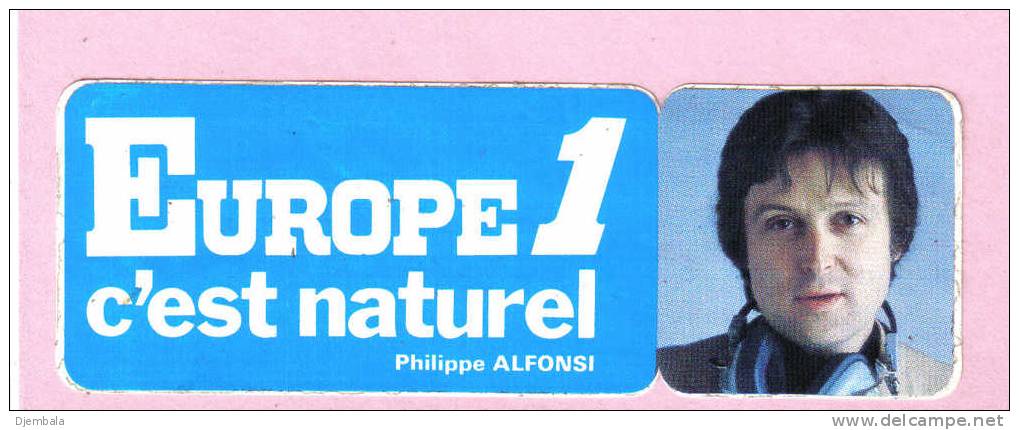 AUTOCOLLANT EUROPE 1 C'EST NATUREL PHILIPPE ALFONSI - Autocollants