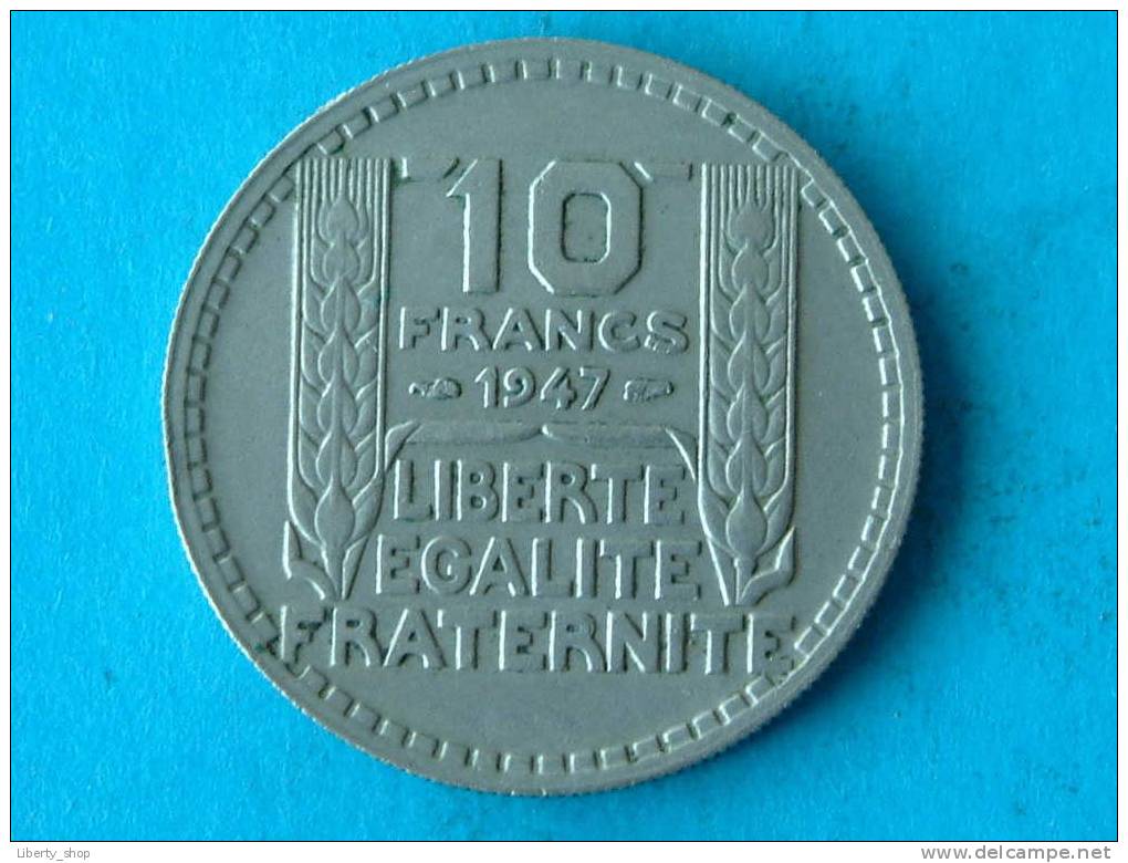 1947 - 10 FRANCS XF / KM 908.1 ! - Autres & Non Classés