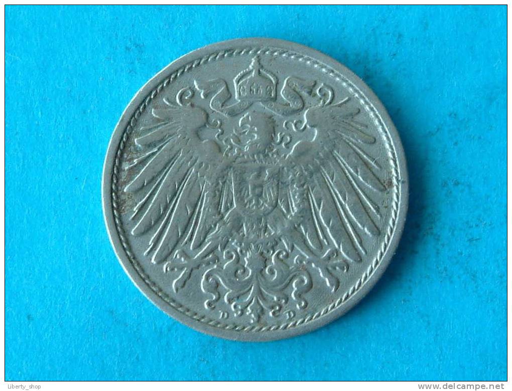 1911 D - 10 PFENNIG XF / KM 12 ! - 10 Pfennig