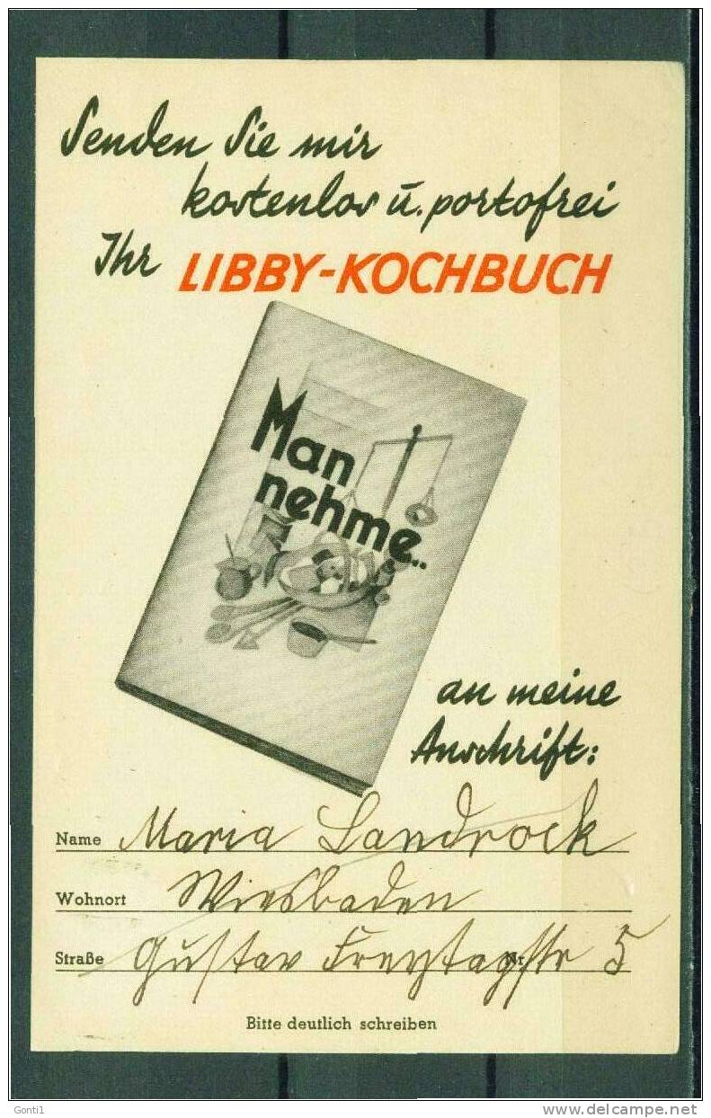 German Empires 1934 Firmen Werbepostkarte /Card"Libbys Milch,Milk,Kühe,Rinder "mit MWST" Saar Abstimmung "used - Briefe U. Dokumente