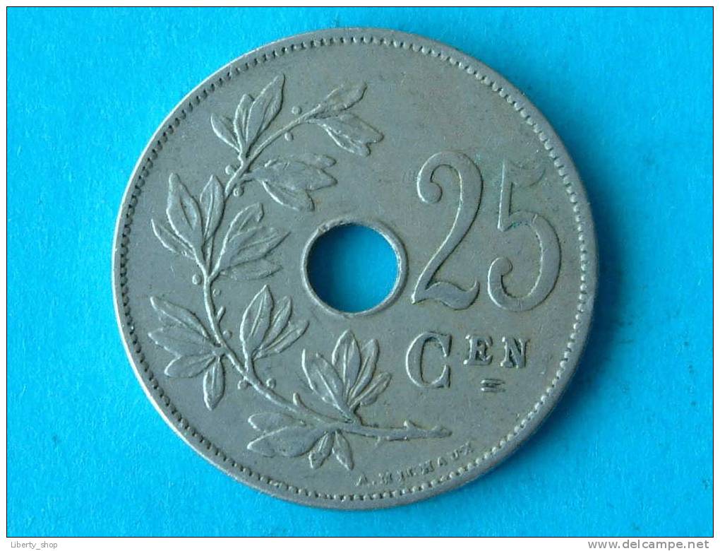 (255) 1908 VL - 25 CENTIEM XF ! - 25 Cents