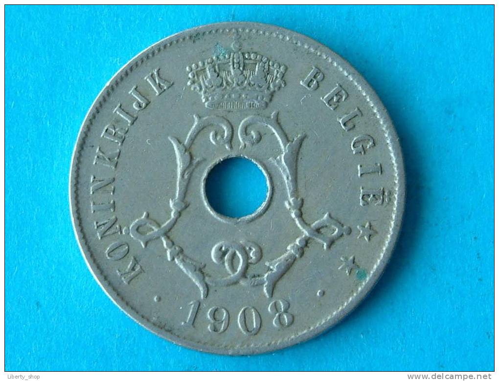 (255) 1908 VL - 25 CENTIEM XF ! - 25 Cent