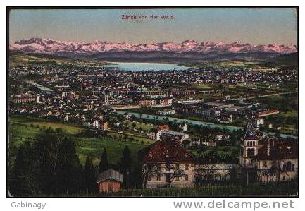 *SWITZERLAND-024 - ZÜRICH VON DER WALD - 1910 - Wald