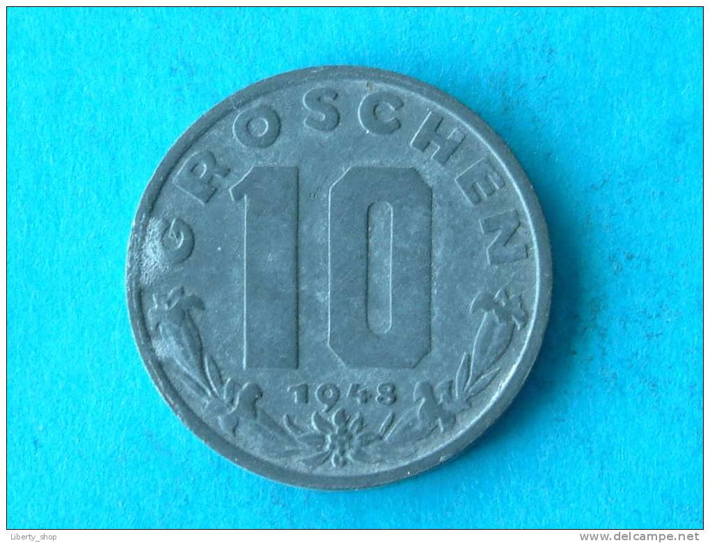 10 GROSCHEN 1948 - VF / KM 2874 ! - Autriche