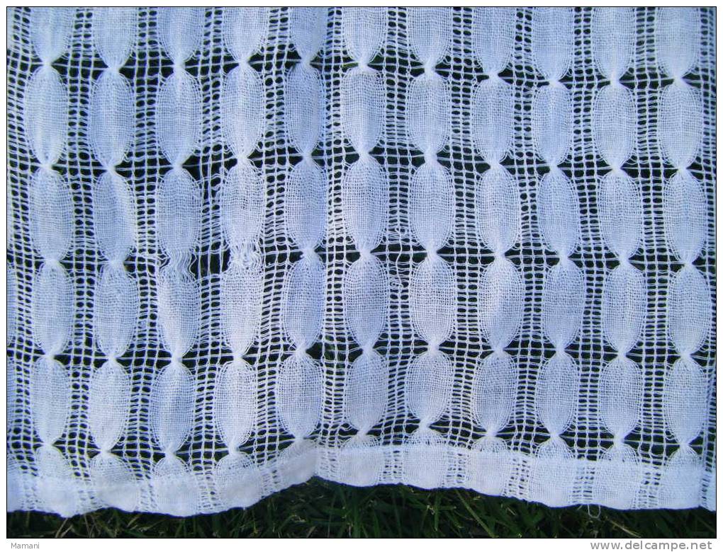 1 Rideau Ancien 55x76cm Sans Compter Les Franges- - Drapery