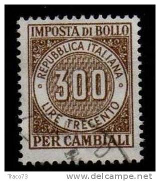 1957 / 62  - MARCA  DA BOLLO PER CAMBIALI  - Imposta Di Bollo Fil. Stelle - Lire 300 - Fiscales