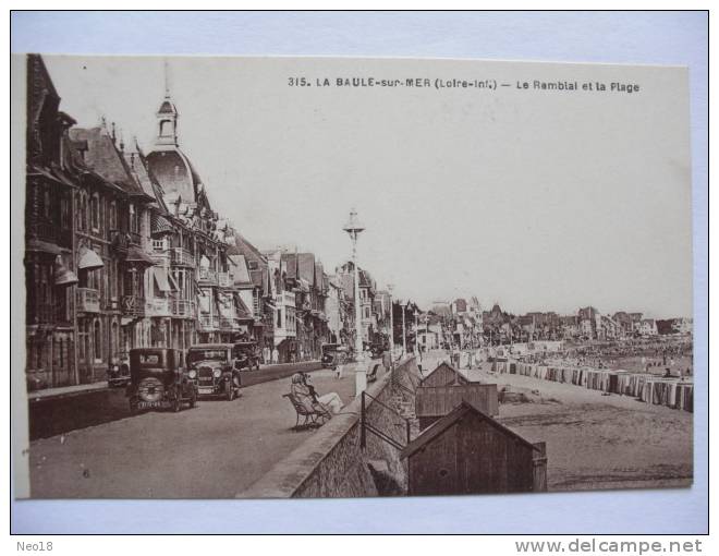 LA BAULE SUR MER LE REMBLAI ET LA PLAGE - La Baule-Escoublac