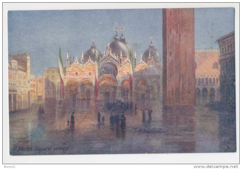 TUCK´S VENICE - VENISE : St Marks Square . - Tuck, Raphael